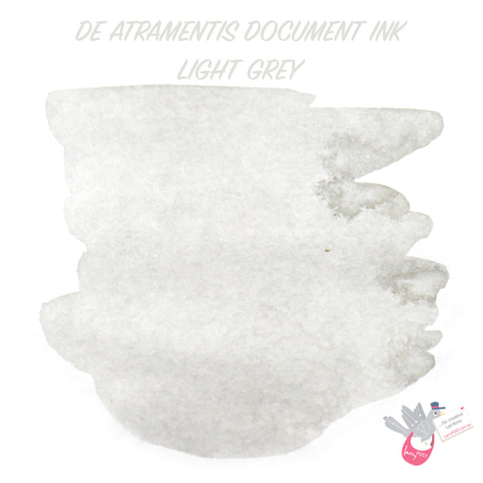  Light Grey) and effect of dilution with De Atramentis Thinner
