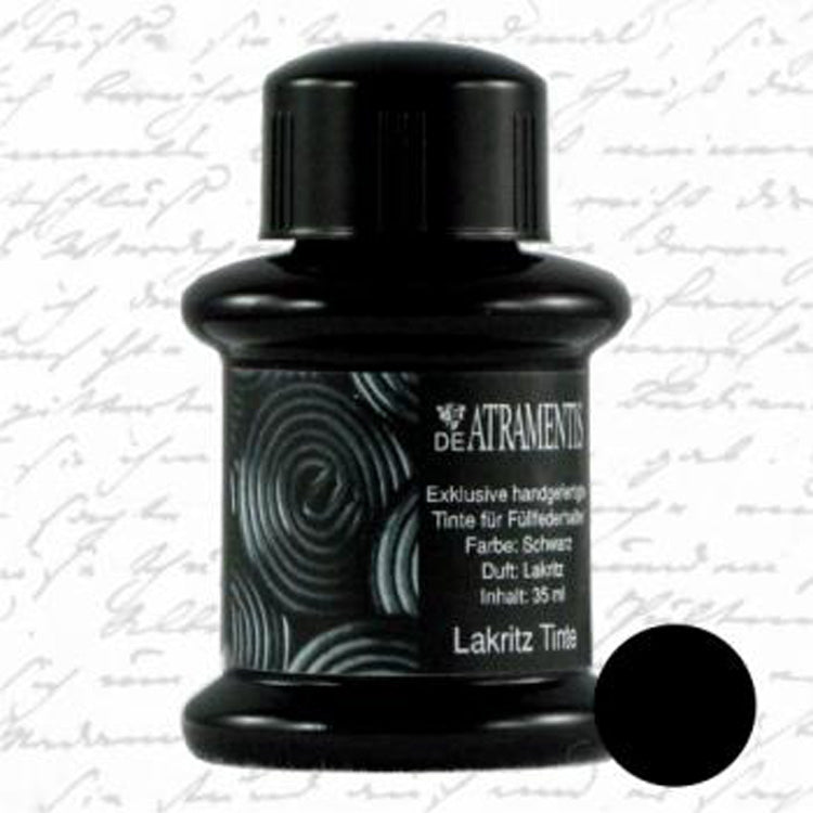 DE ATRAMENTIS Fountain Pen Ink 45mL - Licorice Fragrance  - Black Colour