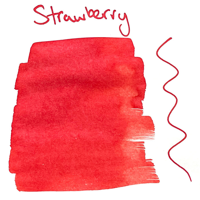 DE ATRAMENTIS Fountain Pen Ink 45mL - Strawberry Fragrance  - Red Colour