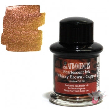 DE ATRAMENTIS Fountain Pen Ink 35mL - Pearlescent Ink - Whiskey Brown  Copper 
