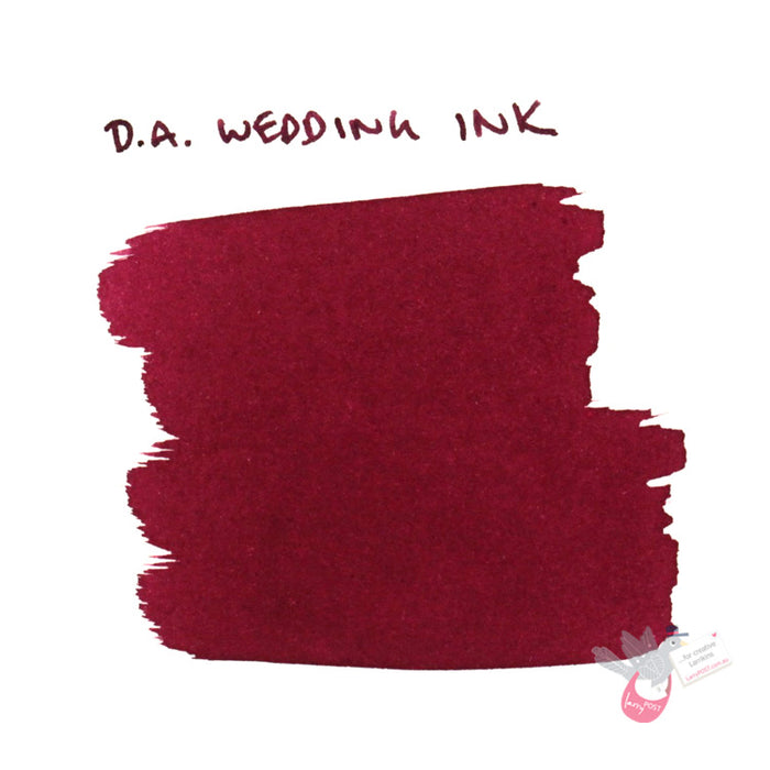 DE ATRAMENTIS Wedding Fountain Pen Ink 35mL - Rose Fragrance - Ruby Red Colour