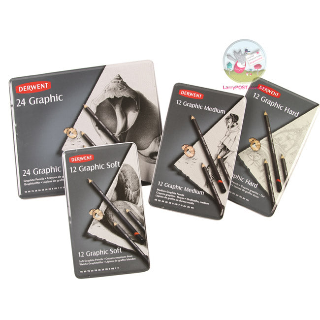 DERWENT 12 Graphic Soft (Sketching Set)