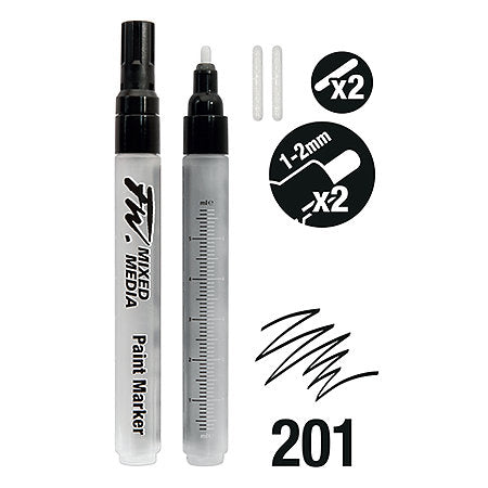 DALER-ROWNEY FW Empty Mixed Media Paint Marker - 1-2mm tip