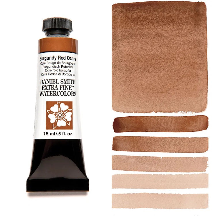 DANIEL SMITH Watercolour - 15mL - Burgundy Red Ochre