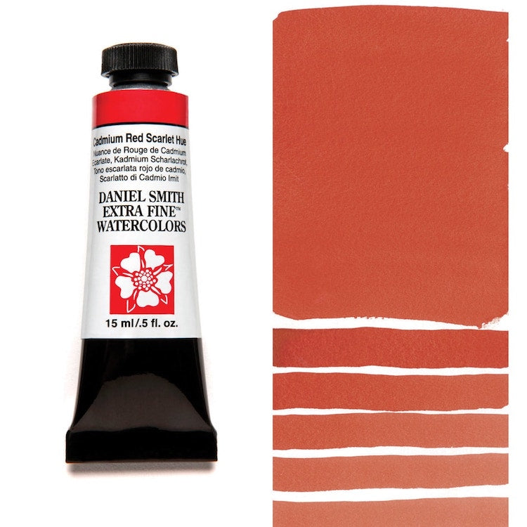 DANIEL SMITH Watercolour - 15mL - Cadmium Red Scarlet Hue
