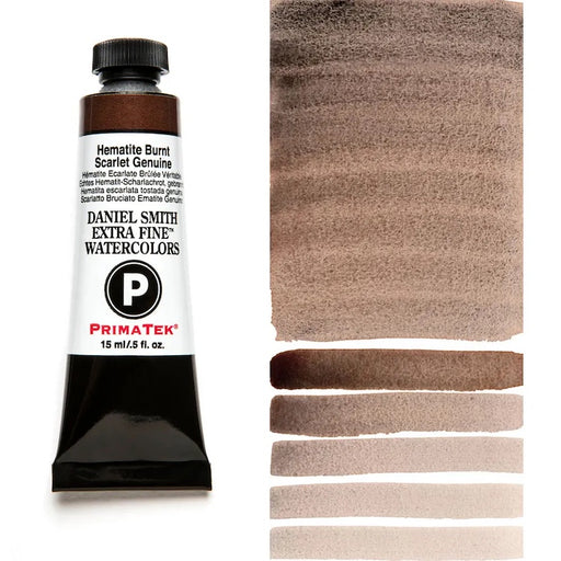 DANIEL SMITH Watercolour - 15mL - Hematite Burnt Scarlet Genuine