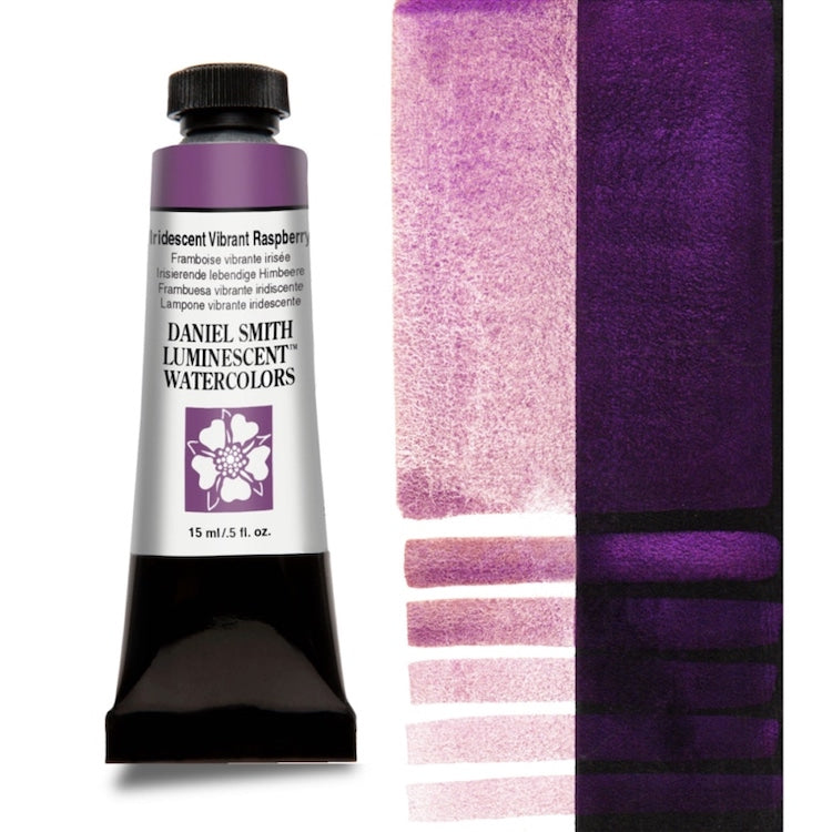 DANIEL SMITH Watercolour - 15mL - Iridescent Vibrant Raspberry (PW20,PW6,Iron Oxide)