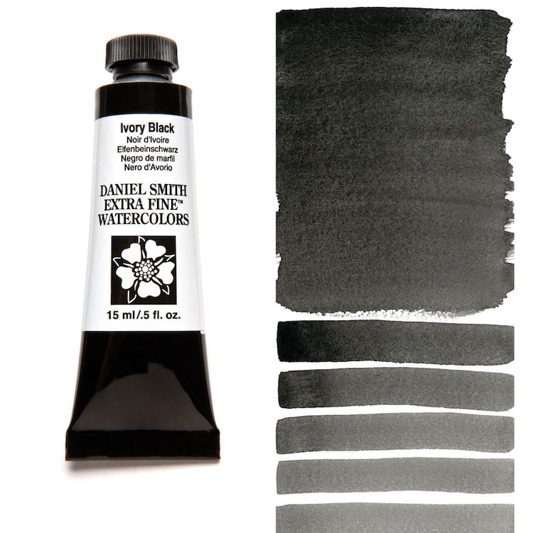 DANIEL SMITH Watercolour - 15mL - Ivory Black
