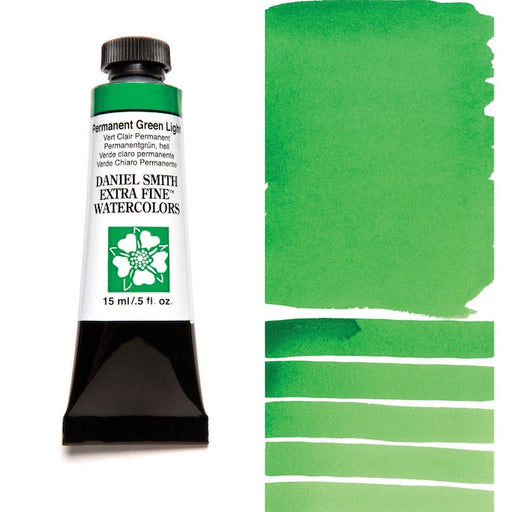 DANIEL SMITH Watercolour - 15mL - Permanent Green Light 