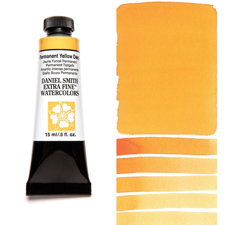 DANIEL SMITH Watercolour - 15mL - Permanent Yellow Deep