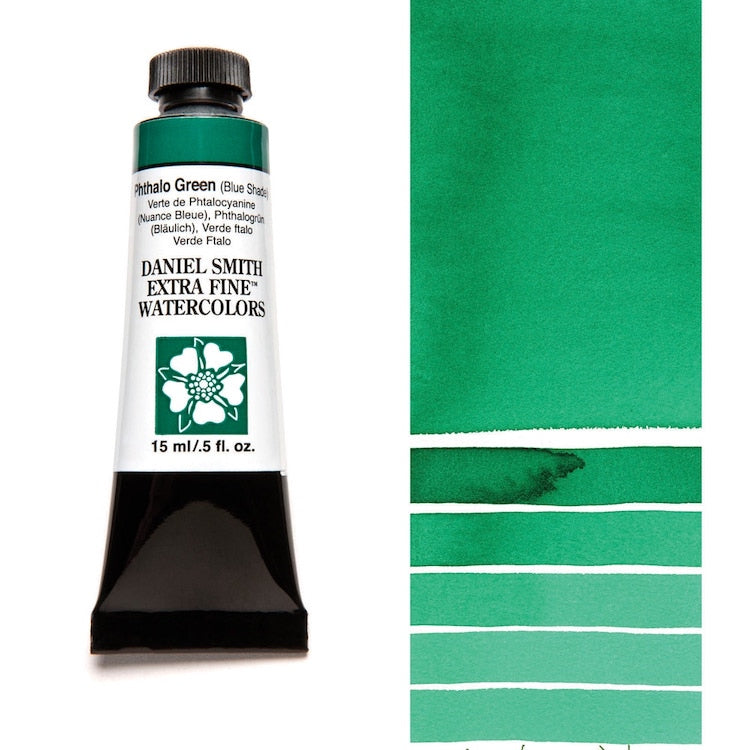 DANIEL SMITH Watercolour - 15mL - Phthalo Green (BS)