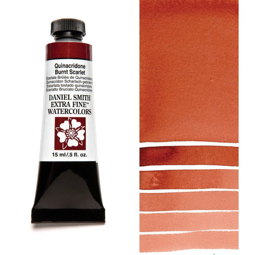 DANIEL SMITH Watercolour - 15mL - Quinacridone Burnt Scarlet