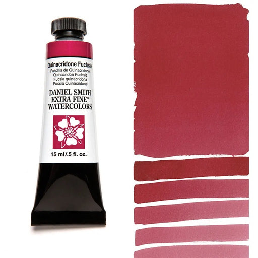 DANIEL SMITH Watercolour - 15mL - Quinacridone Fuchsia (PR202)