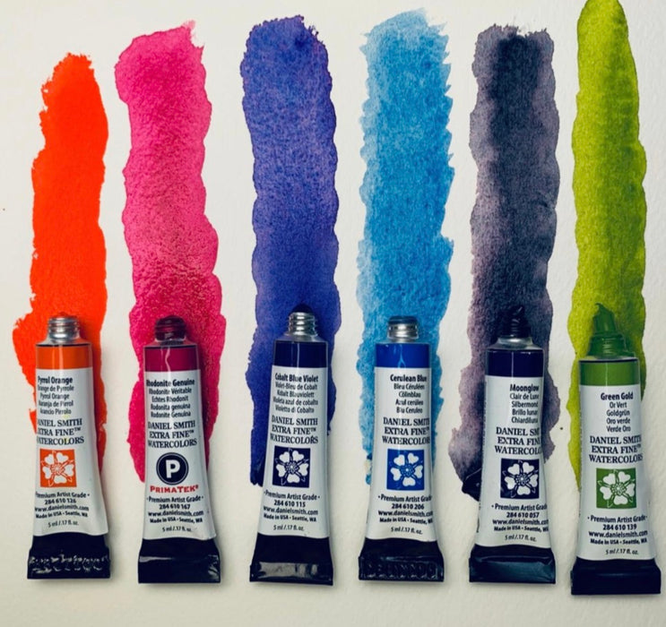 DANIEL SMITH Stella Canfield's Mater Artist Set II (Floral) - 5mL x 6 Colours