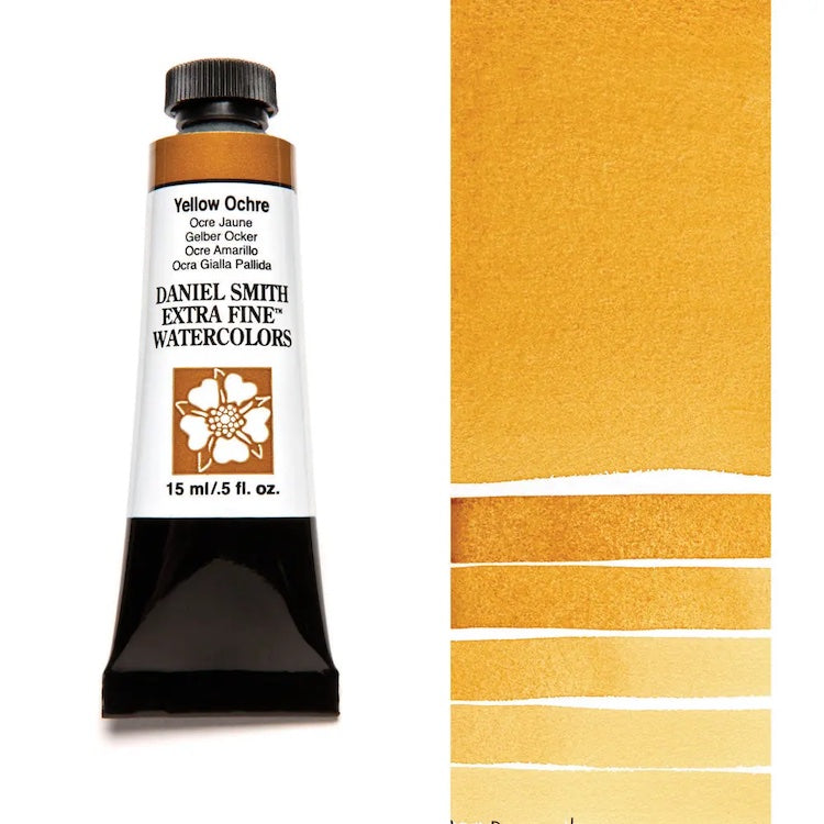 DANIEL SMITH Watercolour - 15mL - Yellow Ochre (PY43)