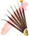 DYNASTY Micron Mini Brush - Bent Liner #15/0 (2nd from left)