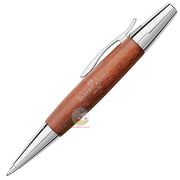 FABER-CASTELL E-Motion - Chrome and Pear Wood - Twist Ball Pen 