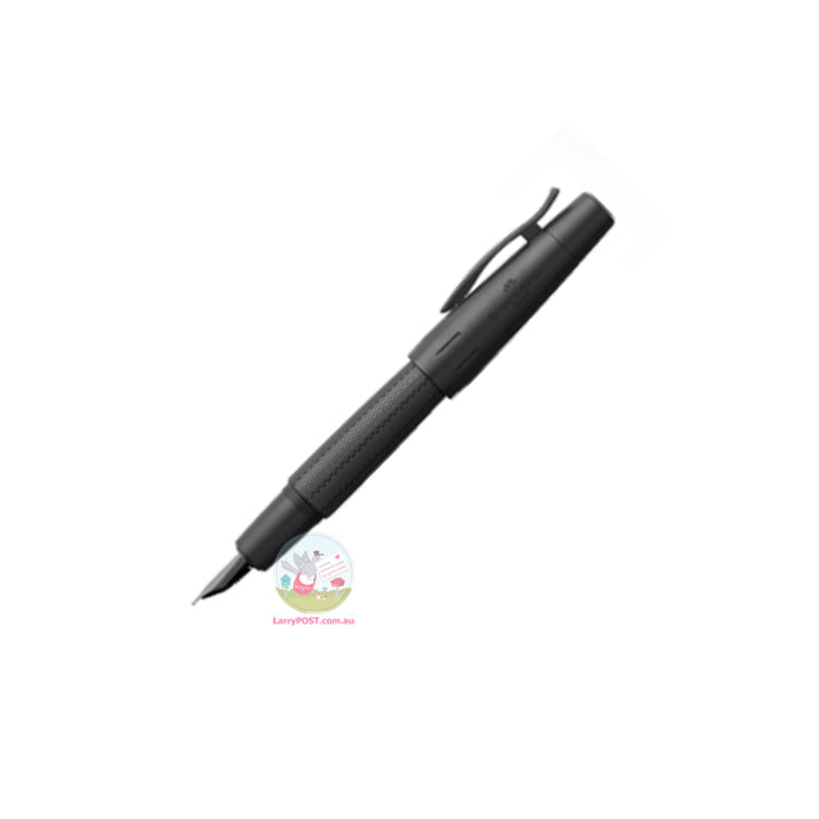 FABER-CASTELL e-motion - Pure Black - Fountain Pen - Med Nib (includes converter)