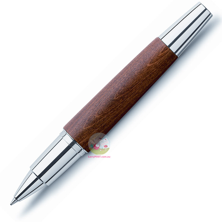 FABER-CASTELL e-motion - Chrome and Pear Wood - Rollerball