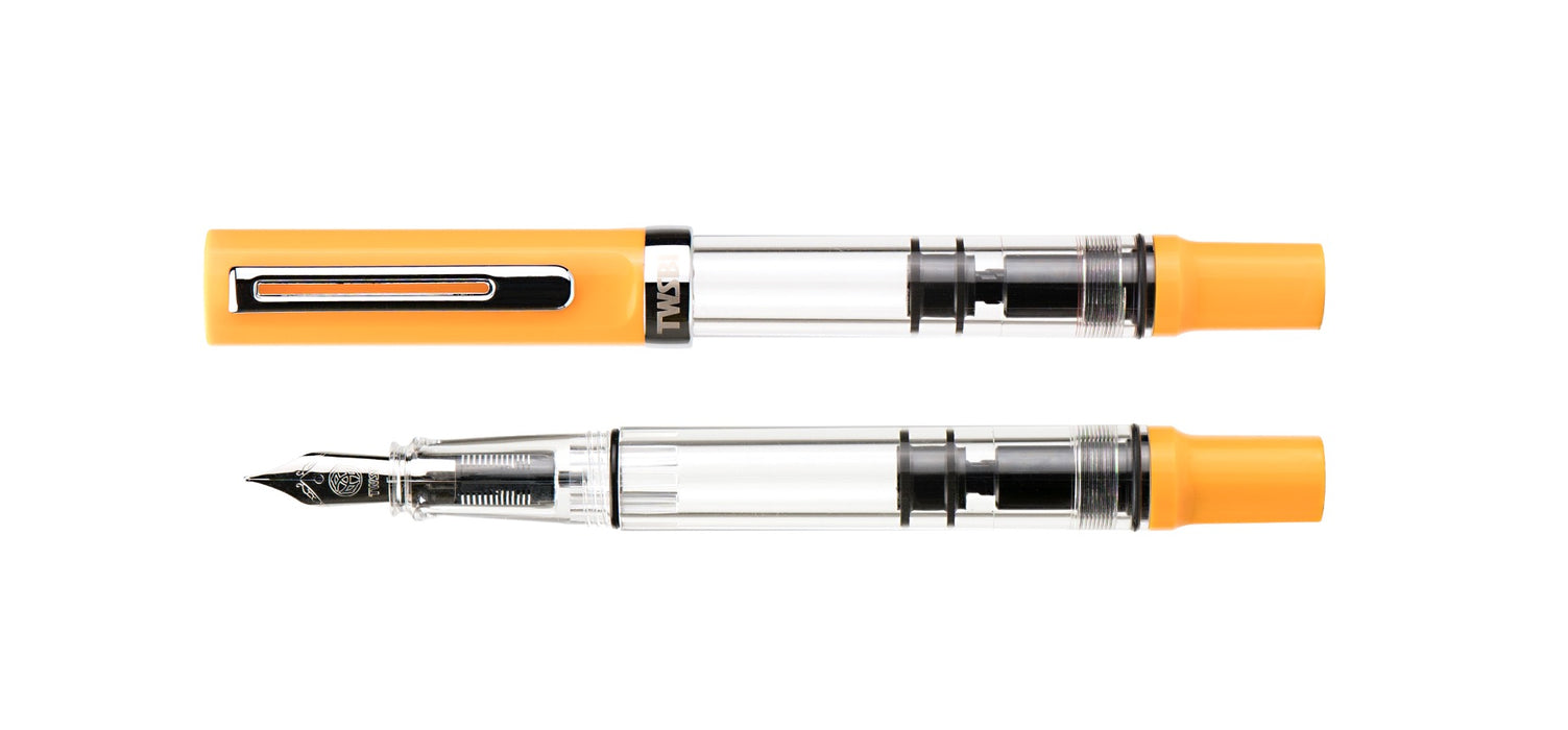 TWSBI Eco-T Fountain Pen - Saffron - 1.1 Italic (stub) Nib