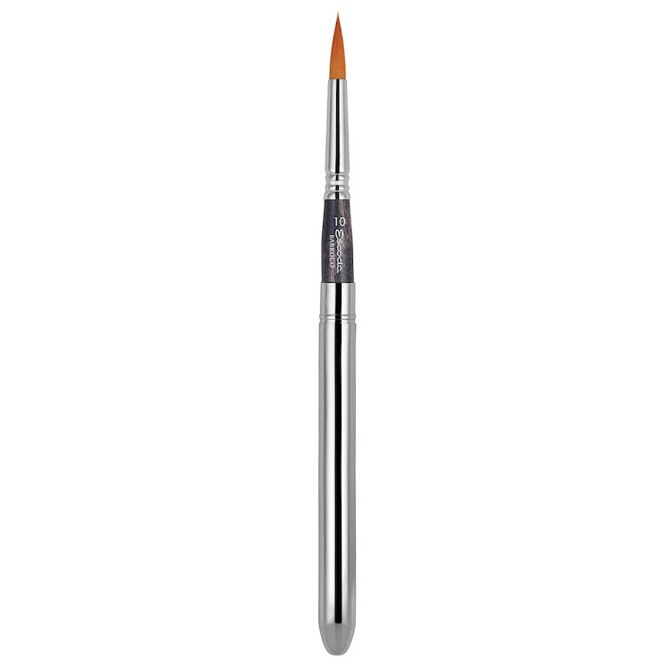 ESCODA Barroco (1514) Gold Toray (Synthetic) Watercolour Travel Brush - Pointed Round - Size 2 (2 x 12mm)