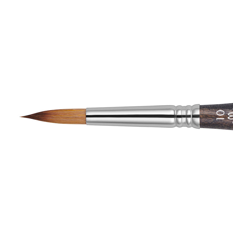 ESCODA Chronos (1356) Toray-Rmix (Red Sable blend) Watercolour Travel Brush - Pointed Round - Size 8 (4.4 x 21mm)