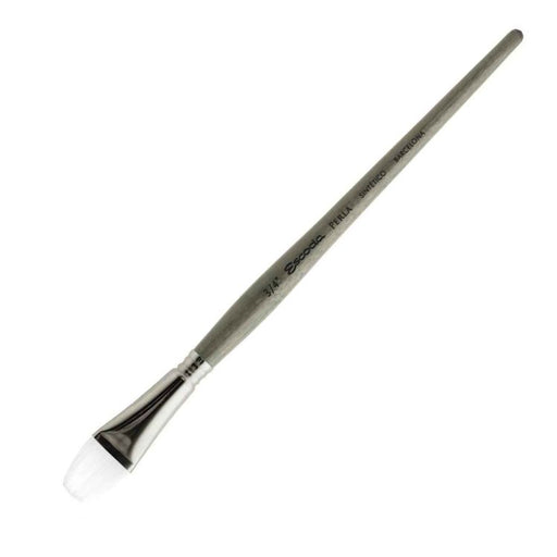ESCODA Perla (1432) Synthetic Sable Watercolour Short Handle Brush - Flat - 3/4" (18.5 x 19mm) 