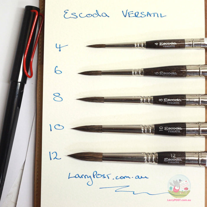ESCODA Versatil (1548) Synthetic Travel Brush - Pointed Round - Size 12 (6.9 x 28mm)