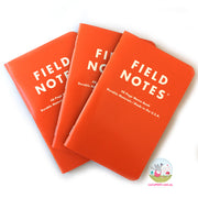FIELD NOTES Expedition - Set of 3 - Pocket (A6 9x13cm) - Orange/Black - Dot Grid 
