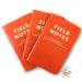 FIELD NOTES Expedition - Set of 3 - Pocket (A6 9x13cm) - Orange/Black - Dot Grid 