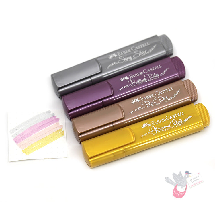 FABER-CASTELL Metallic Highlighters - Set 4