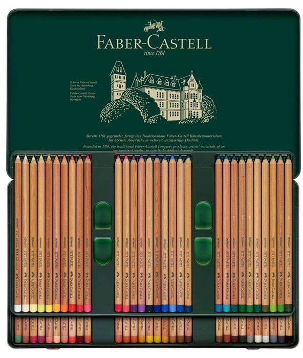 FABER-CASTELL Pitt Artists Pastel Pencils - Tin of 60
