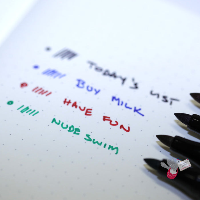 FABER-CASTELL Permanent Bullet Tip Marker - Fine - Set 4 - Basic Colours