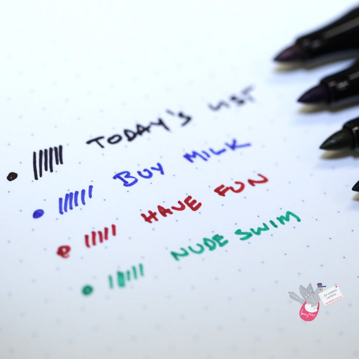 FABER-CASTELL Permanent Bullet Tip Marker - Fine - Set 4 - Basic Colours