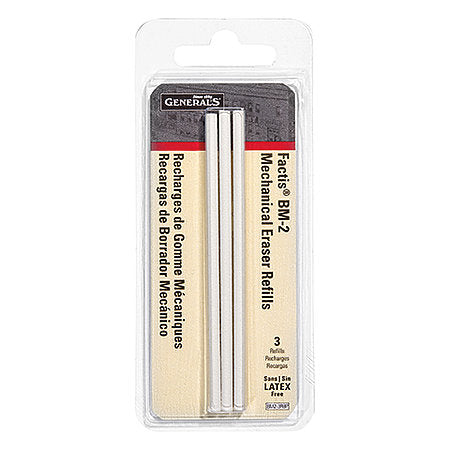 GENERAL'S Factis BM2 Vinyl Eraser Refills - Pack 3