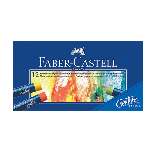 FABER-CASTELL Studio Quality Goldfaber Permanent Oil Pastels - Box of 12