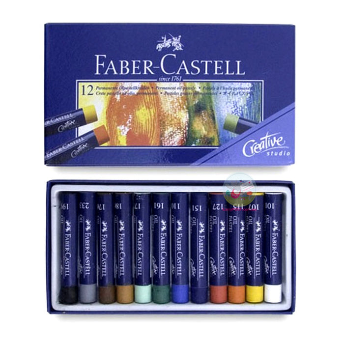 FABER-CASTELL Studio Quality Goldfaber Permanent Oil Pastels - Box of 12