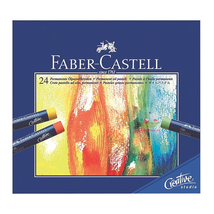 FABER-CASTELL Studio Quality Goldfaber Permanent Oil Pastels - Box of 24