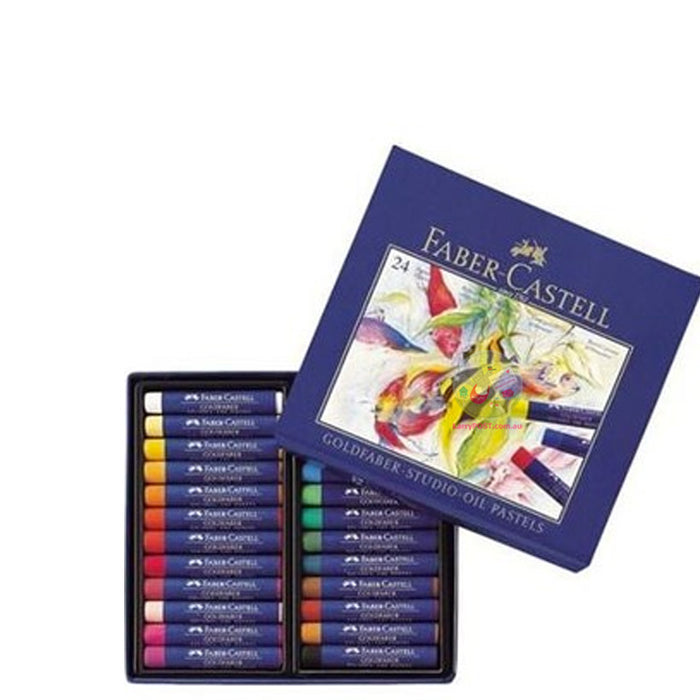 FABER-CASTELL Studio Quality Permanent Oil Pastels - Box of 24