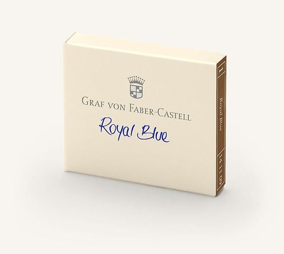 GRAF VON FABER-CASTELL Ink Cartridges - 6 Pack - Royal Blue