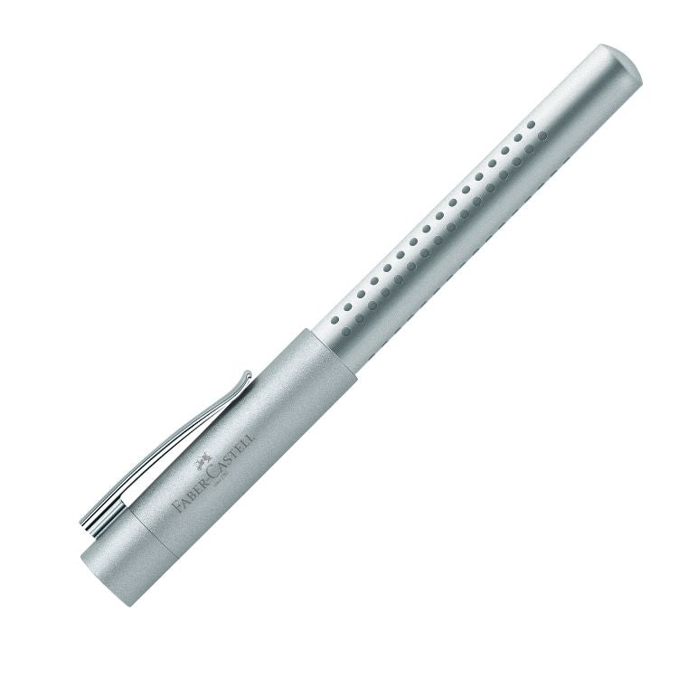 FABER-CASTELL Grip 2011 Fountain Pen - Silver - Med