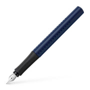 FABER-CASTELL Grip 2011 Fountain Pen - Blue - uncapped