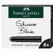 FABER-CASTELL Fountain Pen Ink Cartridge (38mm universal) - Pack 6 - Black