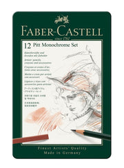 FABER-CASTELL Pitt Monochrome - Set 12