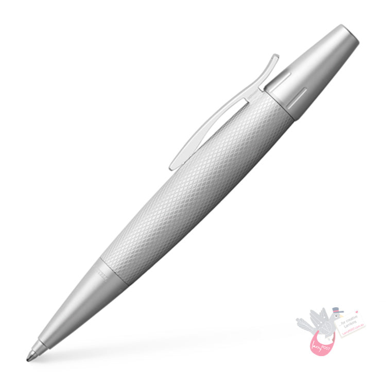 FABER-CASTELL e-motion - Pure Silver - Twist Ball Pen