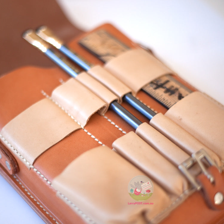 Gfeller Leather Field Case X - with Water Bottle pocket