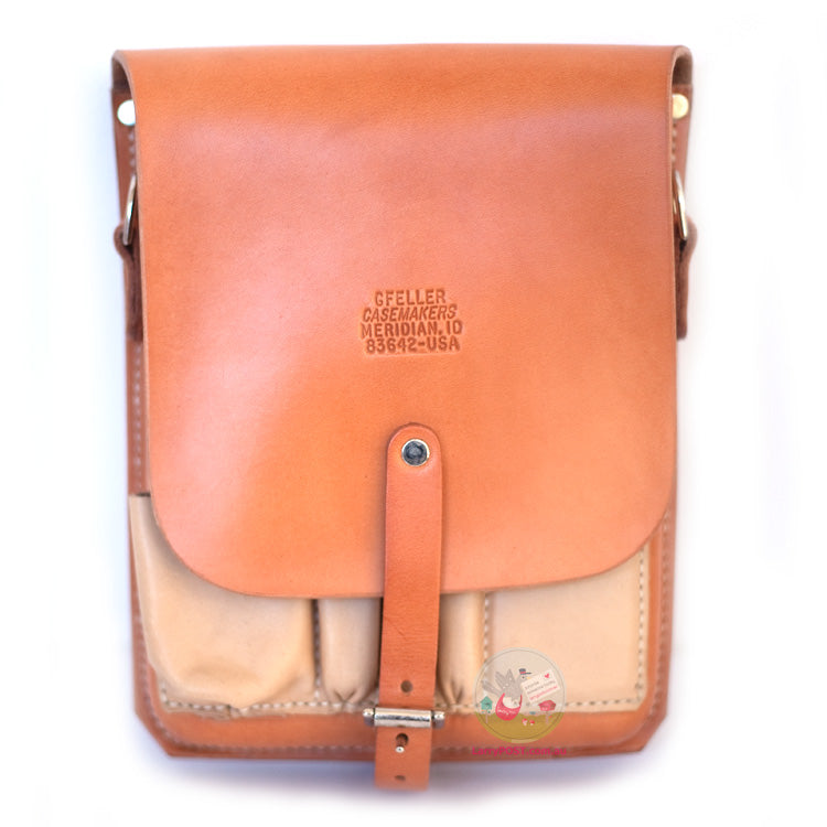 Gfeller Leather Field Case X - with Water Bottle pocket