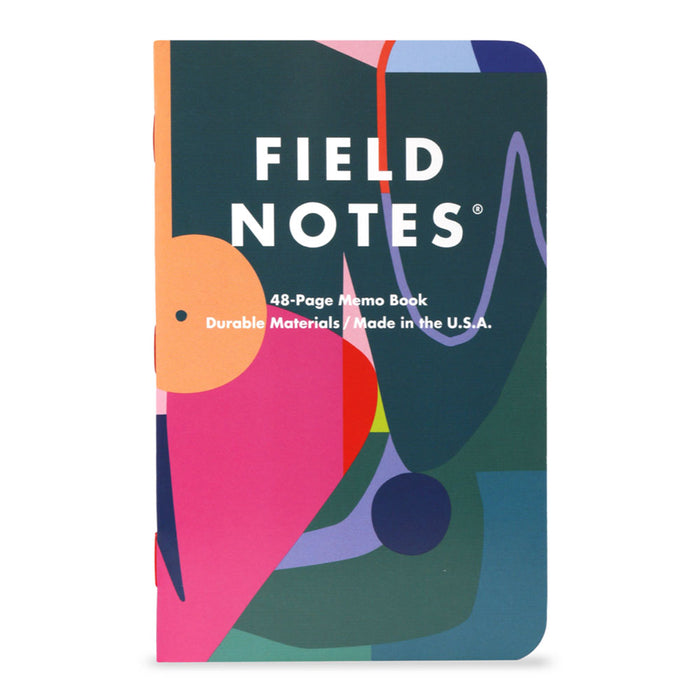 FIELD NOTES Flora - Set of 3 - Pocket (A6 9x14cm) - Dot grid / Lined / Plain x 1 of each