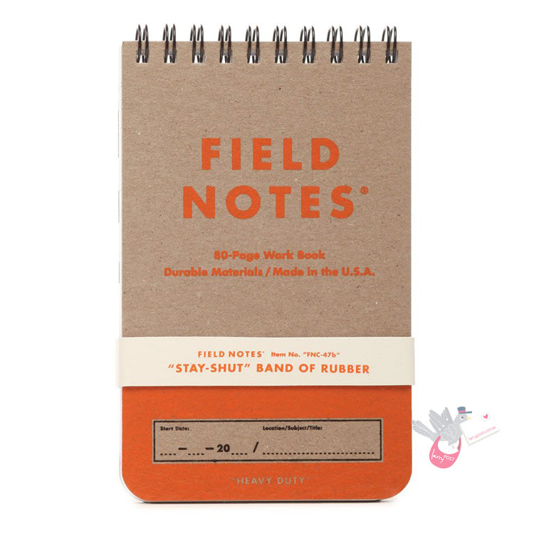 FIELD NOTES Heavy Duty - Set of 2 - Pocket (A6 9x13cm) - Ruled and Grid Pages