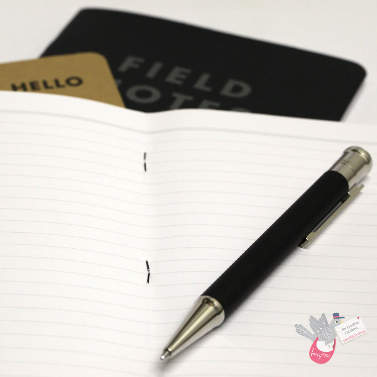 FIELD NOTES Pitch Black - Set of 2 - Medium (120 x 190mm) - Ruled